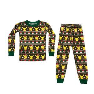 Hanna Andersson Pikachu Santa Christmas Holiday Pajama Set Youth Size 110 US 5